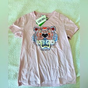 KENZO Womens Small Pink Classic Tiger Tee NWT